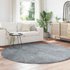 Sidiea hellgrauer Hochflorteppich 200x200cm (Hochflor-Polyester)