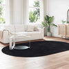 Schwarzer Hochflorteppich Sidiea 300x200cm (Hochflor-Polyester)