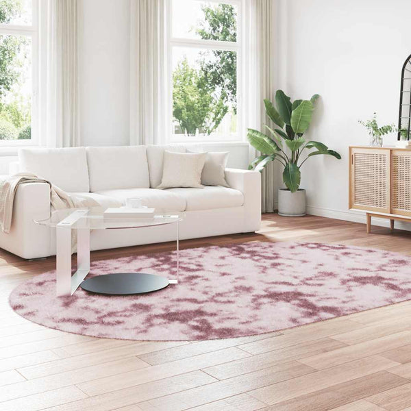 Puderrosa Hochflor-Teppich Sidiea 300x200cm (Polyester)