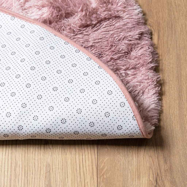 Puderrosa Hochflor-Teppich Sidiea 300x200cm (Polyester)