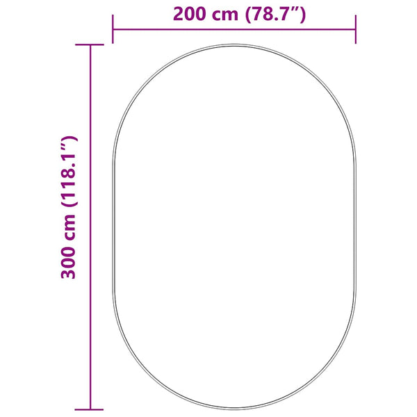 Hochfloriger Teppich Sidiea 300x200cm (Polyester)