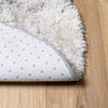 Silbergrauer Hochflorteppich Sidiea 300x200cm (Polyester)