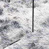 Silbergrauer Hochflorteppich Sidiea 300x200cm (Polyester)