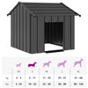 Amour Hundehütte mit Dach 85x107x81cm (verzinkter Stahl)
