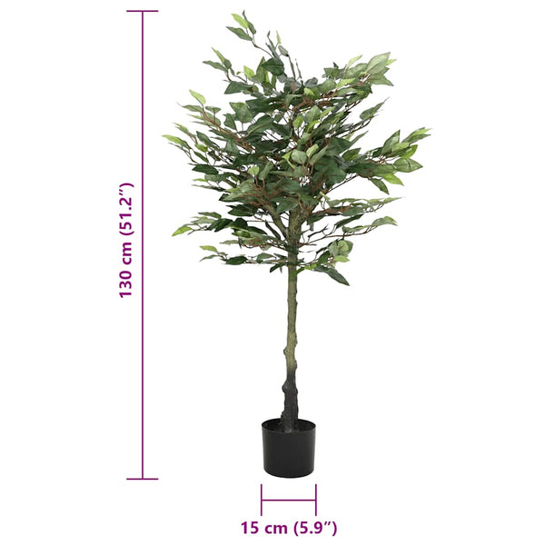 Vihreä tekokasvi viikunapuu Sebrina 130cm (480 lehteä)