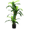 Grüner künstlicher Drachenbaum Dumitras 120cm (36 Blätter)
