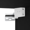 Schwarzer wandmontierter Nachttisch Geneva 45x26x28,5cm
