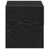 Schwarze wandmontierte Nachttische Geneva 45x26x28,5cm (2 St.)
