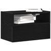 Schwarze wandmontierte Nachttische Geneva 45x26x28,5cm (2 St.)
