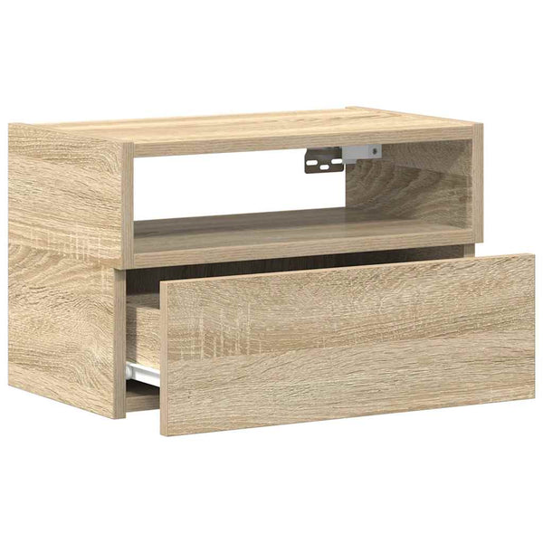 Nachttisch Sonoma-Eiche Geneva 45x26x28,5cm zur Wandmontage