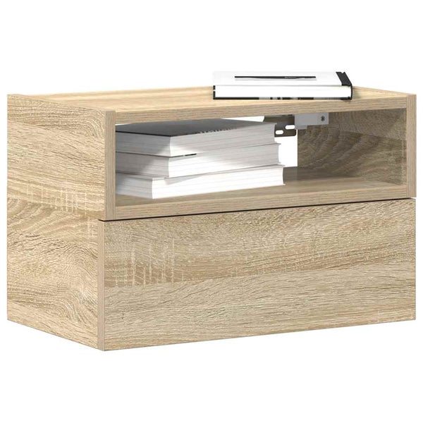 Nachttisch Sonoma-Eiche Geneva 45x26x28,5cm zur Wandmontage
