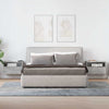Betongraue wandmontierte Nachttische Geneva 45x26x28,5cm (2 Stk.)