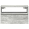 Betongraue wandmontierte Nachttische Geneva 45x26x28,5cm (2 Stk.)