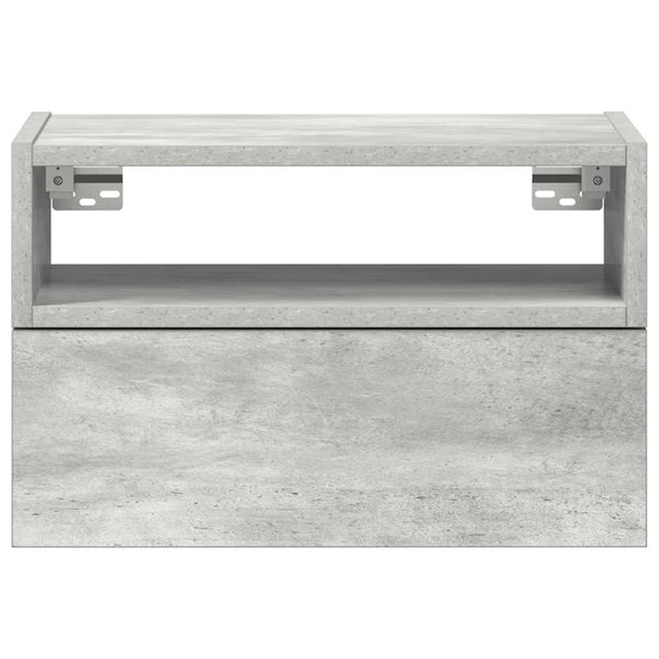 Betongraue wandmontierte Nachttische Geneva 45x26x28,5cm (2 Stk.)