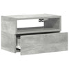 Betongraue wandmontierte Nachttische Geneva 45x26x28,5cm (2 Stk.)