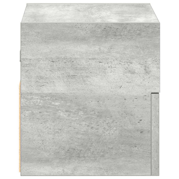 Betongraue wandmontierte Nachttische Geneva 45x26x28,5cm (2 Stk.)