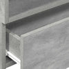 Betongraue wandmontierte Nachttische Geneva 45x26x28,5cm (2 Stk.)