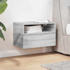 Graues Wand-Nachttisch Geneva 45x26x28,5cm