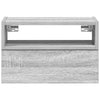 Graues Wand-Nachttisch Geneva 45x26x28,5cm