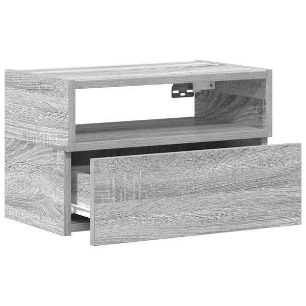 Graues Wand-Nachttisch Geneva 45x26x28,5cm