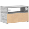 Graue wandmontierte Nachttische Geneva 45x26x28,5cm (2 Stück)
