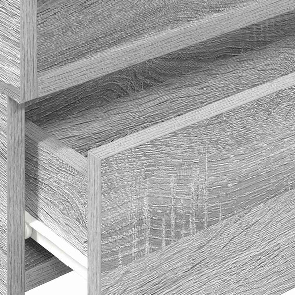 Graue wandmontierte Nachttische Geneva 45x26x28,5cm (2 Stück)