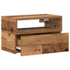 Alte Holz-Wandnachttische Genf 45x26x28,5cm (2 Stück)