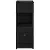 Schwarzer Nachttischschrank mit Schublade Lucan 25x31x66cm