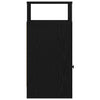 Schwarzer Nachttischschrank mit Schublade Lucan 25x31x66cm