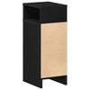Schwarzer Nachttischschrank mit Schublade Lucan 25x31x66cm
