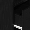 Schwarzer Nachttischschrank mit Schublade Lucan 25x31x66cm