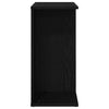 Nachttisch Jorjel 46,5x29x61cm, schwarz (Eiche Massivholz)