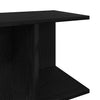 Nachttisch Jorjel 46,5x29x61cm, schwarz (Eiche Massivholz)