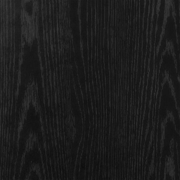 Nachttisch Jorjel 46,5x29x61cm, schwarz (Eiche Massivholz)