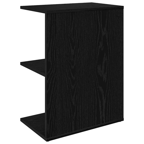 Nachttische Jorjel aus schwarzer Eiche 46,5x29x61cm (2 Stk. Holz)