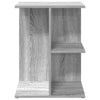 Nachttisch Jorjel Grau 46,5x29x61cm (Holz)