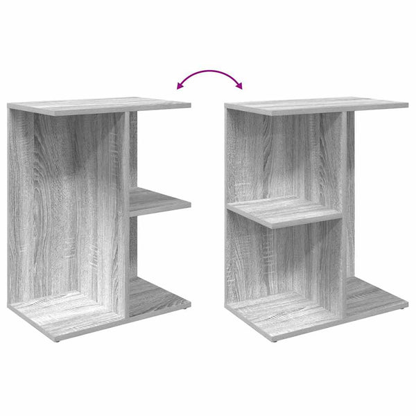 Nachttisch Jorjel Grau 46,5x29x61cm (Holz)