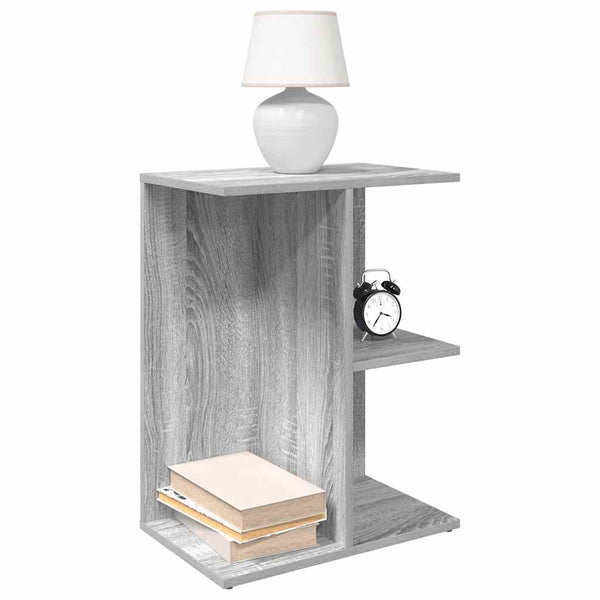 Nachttisch Jorjel Grau 46,5x29x61cm (Holz)