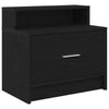 Nachtschrank Retan aus schwarzer Eiche mit Schublade 51x31x47cm