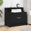 Nachtschrank Retan aus schwarzer Eiche mit Schublade 51x31x47cm