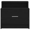 Nachtschrank Retan aus schwarzer Eiche mit Schublade 51x31x47cm