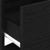 Nachtschrank Retan aus schwarzer Eiche mit Schublade 51x31x47cm