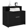 Nachtschrank Retan aus schwarzer Eiche mit Schublade 51x31x47cm