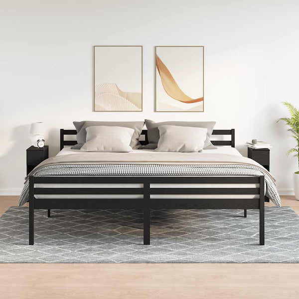 Nachttische aus schwarzer Eiche mit Schublade Rajmund 20x36x60cm (2 St.)