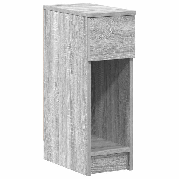 Grauer Nachttischschrank mit Schublade Rajmund 20x36x60cm (Sonoma)