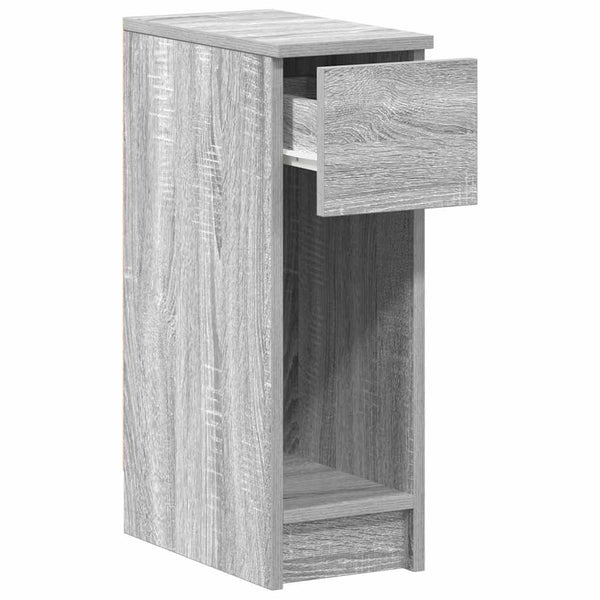 Grauer Nachttischschrank mit Schublade Rajmund 20x36x60cm (Sonoma)