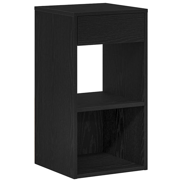 Nachttische aus schwarzer Eiche mit Schublade Lasenco 35x34x66,5cm (2 Stück)