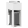 Weißer Computer-Towerständer mit Schublade Elfia 30x44x74cm