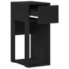 Schwarzer Computer-Tower-Ständer mit Schublade Elfia 30x44x74cm