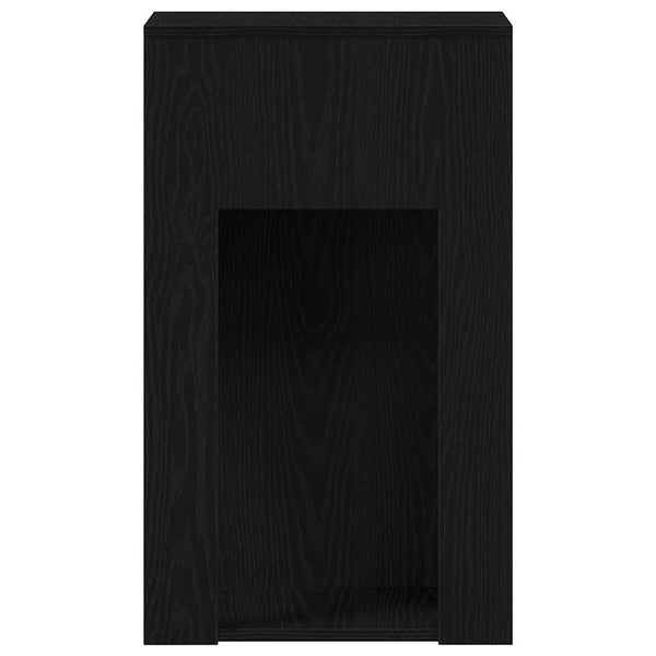 Schwarzer Computer-Tower-Ständer mit Schublade Elfia 30x44x74cm